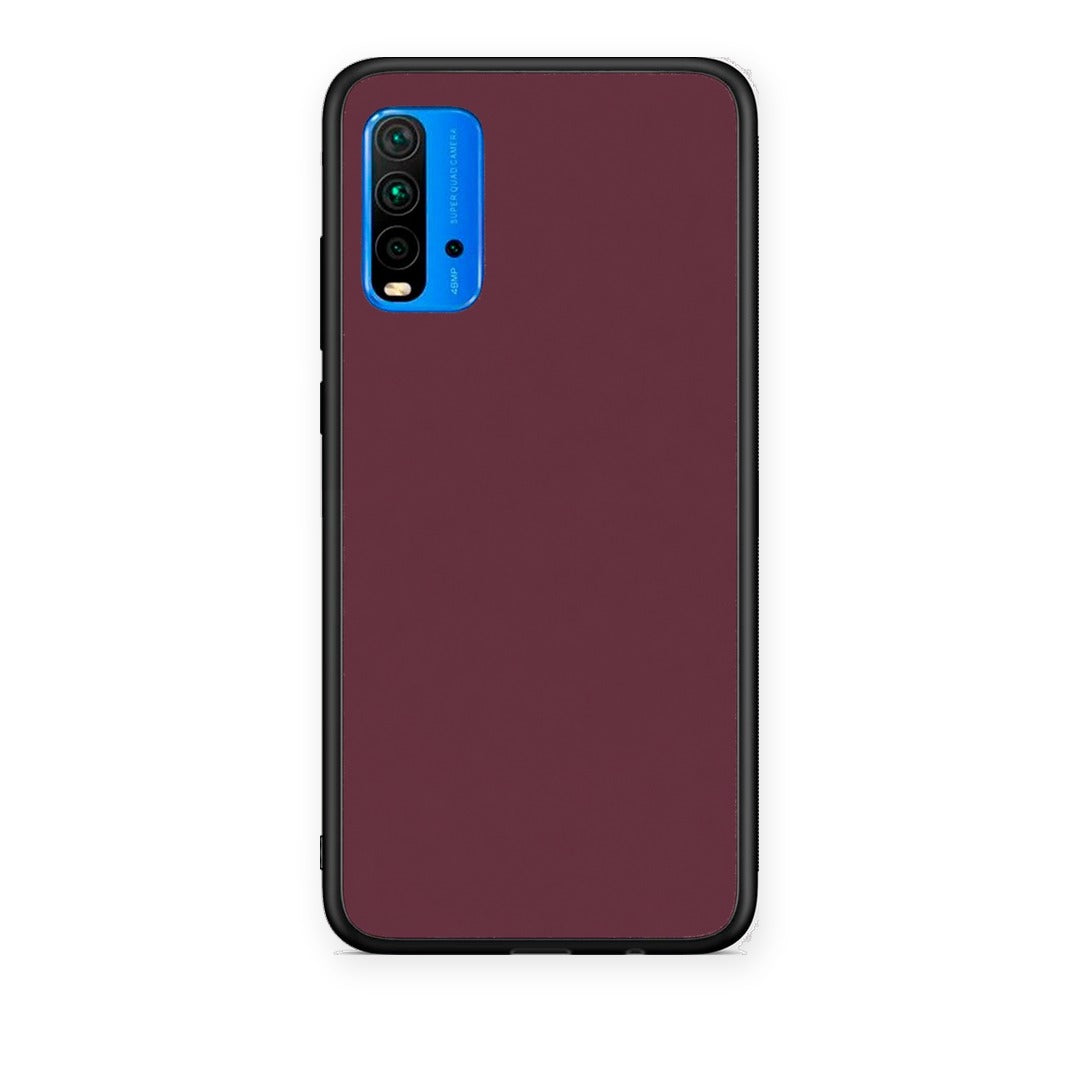 Θήκη Xiaomi Poco M3 Muted Burgundy από τη Smartfits με σχέδιο στο πίσω μέρος και μαύρο περίβλημα | Xiaomi Poco M3 Muted Burgundy case with colorful back and black bezels