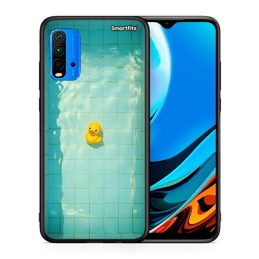Θήκη Xiaomi Poco M3 Yellow Duck από τη Smartfits με σχέδιο στο πίσω μέρος και μαύρο περίβλημα | Xiaomi Poco M3 Yellow Duck case with colorful back and black bezels
