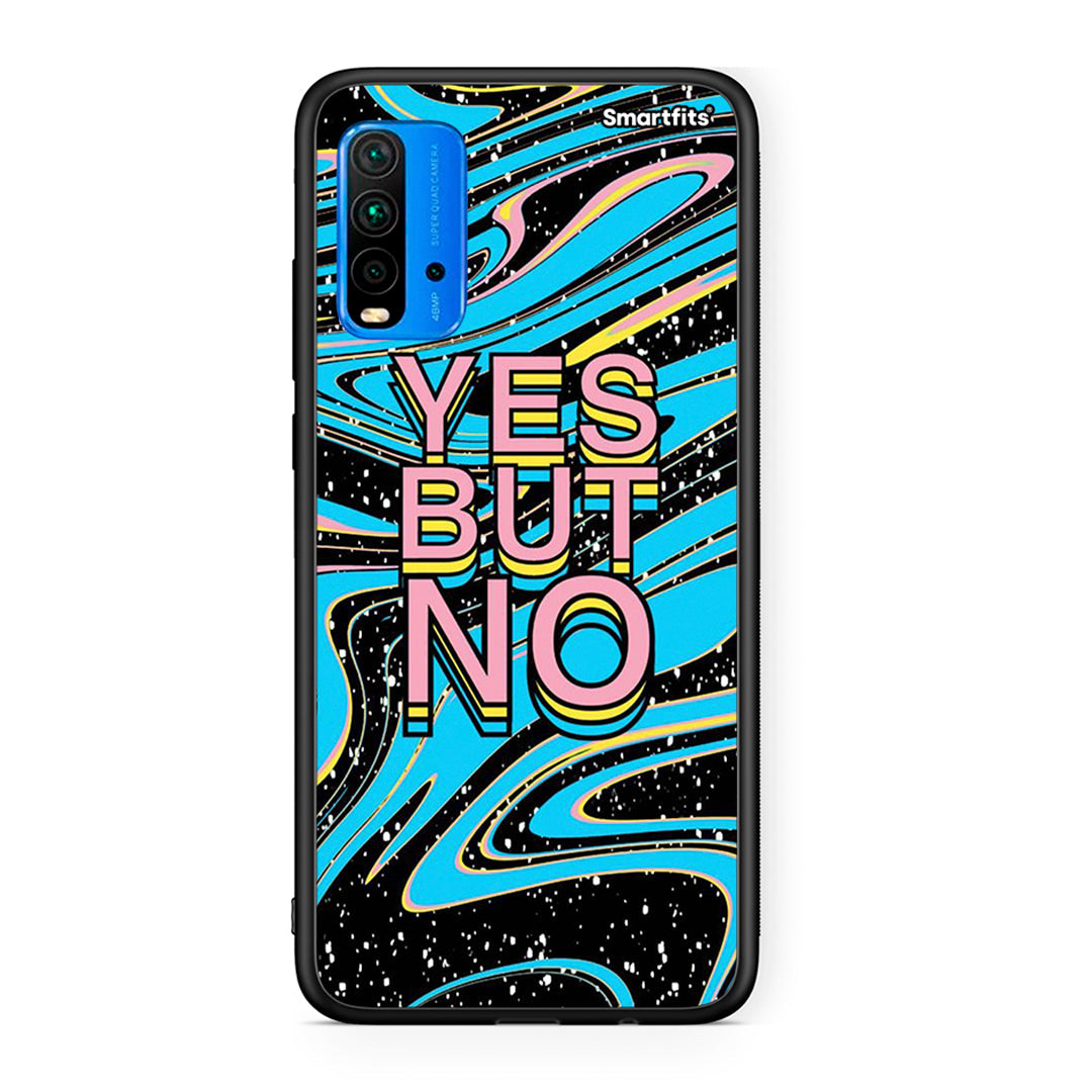 Xiaomi Redmi 9T Yes But No θήκη από τη Smartfits με σχέδιο στο πίσω μέρος και μαύρο περίβλημα | Smartphone case with colorful back and black bezels by Smartfits