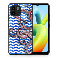 Thumbnail for Θήκη Xiaomi Redmi A1 / A2 Chevron Devilfish από τη Smartfits με σχέδιο στο πίσω μέρος και μαύρο περίβλημα | Xiaomi Redmi A1 / A2 Chevron Devilfish Case with Colorful Back and Black Bezels