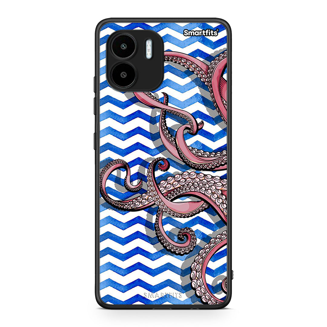 Θήκη Xiaomi Redmi A1 / A2 Chevron Devilfish από τη Smartfits με σχέδιο στο πίσω μέρος και μαύρο περίβλημα | Xiaomi Redmi A1 / A2 Chevron Devilfish Case with Colorful Back and Black Bezels