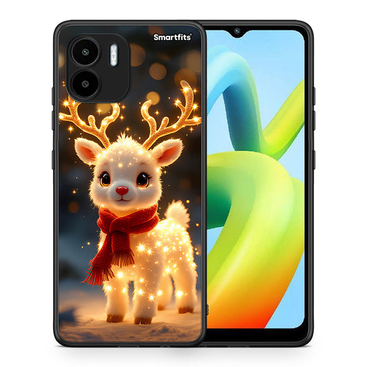 Θήκη Xiaomi Redmi A1 / A2 Christmas Cutie από τη Smartfits με σχέδιο στο πίσω μέρος και μαύρο περίβλημα | Xiaomi Redmi A1 / A2 Christmas Cutie Case with Colorful Back and Black Bezels