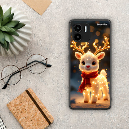 Θήκη Xiaomi Redmi A1 / A2 Christmas Cutie από τη Smartfits με σχέδιο στο πίσω μέρος και μαύρο περίβλημα | Xiaomi Redmi A1 / A2 Christmas Cutie Case with Colorful Back and Black Bezels