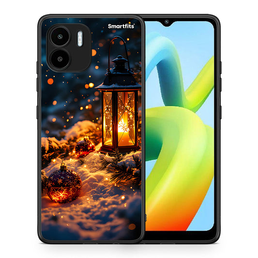 Θήκη Xiaomi Redmi A1 / A2 Christmas Ornaments από τη Smartfits με σχέδιο στο πίσω μέρος και μαύρο περίβλημα | Xiaomi Redmi A1 / A2 Christmas Ornaments Case with Colorful Back and Black Bezels