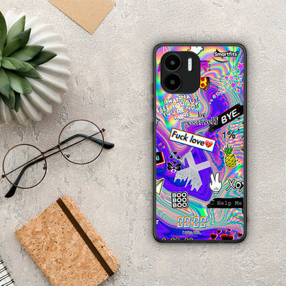 Θήκη Xiaomi Redmi A1 / A2 Game Over από τη Smartfits με σχέδιο στο πίσω μέρος και μαύρο περίβλημα | Xiaomi Redmi A1 / A2 Game Over Case with Colorful Back and Black Bezels