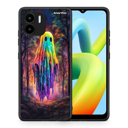 Θήκη Xiaomi Redmi A1 / A2 Halloween Ghost από τη Smartfits με σχέδιο στο πίσω μέρος και μαύρο περίβλημα | Xiaomi Redmi A1 / A2 Halloween Ghost Case with Colorful Back and Black Bezels