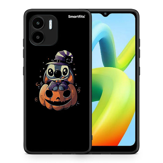 Θήκη Xiaomi Redmi A1 / A2 Halloween Stitch από τη Smartfits με σχέδιο στο πίσω μέρος και μαύρο περίβλημα | Xiaomi Redmi A1 / A2 Halloween Stitch Case with Colorful Back and Black Bezels