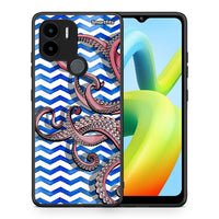 Thumbnail for Θήκη Xiaomi Redmi A1+ / A2+ Chevron Devilfish από τη Smartfits με σχέδιο στο πίσω μέρος και μαύρο περίβλημα | Xiaomi Redmi A1+ / A2+ Chevron Devilfish Case with Colorful Back and Black Bezels