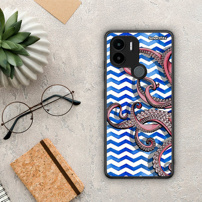 Θήκη Xiaomi Redmi A1+ / A2+ Chevron Devilfish από τη Smartfits με σχέδιο στο πίσω μέρος και μαύρο περίβλημα | Xiaomi Redmi A1+ / A2+ Chevron Devilfish Case with Colorful Back and Black Bezels