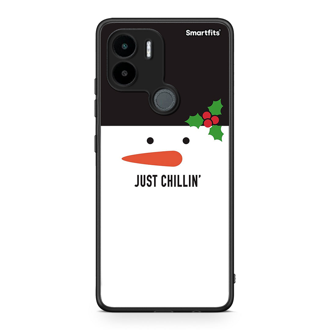 Θήκη Xiaomi Redmi A1+ / A2+ Christmas Chillin από τη Smartfits με σχέδιο στο πίσω μέρος και μαύρο περίβλημα | Xiaomi Redmi A1+ / A2+ Christmas Chillin Case with Colorful Back and Black Bezels