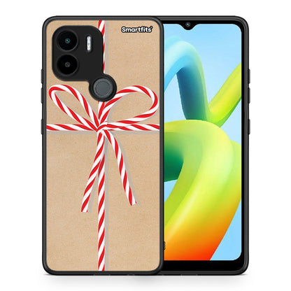 Θήκη Xiaomi Redmi A1+ / A2+ Christmas Gift από τη Smartfits με σχέδιο στο πίσω μέρος και μαύρο περίβλημα | Xiaomi Redmi A1+ / A2+ Christmas Gift Case with Colorful Back and Black Bezels