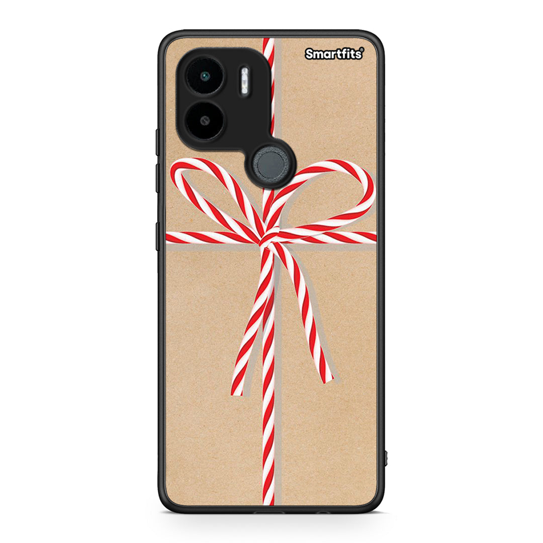 Θήκη Xiaomi Redmi A1+ / A2+ Christmas Gift από τη Smartfits με σχέδιο στο πίσω μέρος και μαύρο περίβλημα | Xiaomi Redmi A1+ / A2+ Christmas Gift Case with Colorful Back and Black Bezels