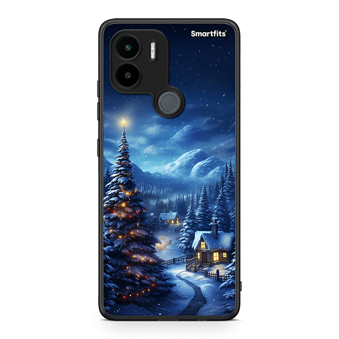 Θήκη Xiaomi Redmi A1+ / A2+ Christmas Scenery από τη Smartfits με σχέδιο στο πίσω μέρος και μαύρο περίβλημα | Xiaomi Redmi A1+ / A2+ Christmas Scenery Case with Colorful Back and Black Bezels