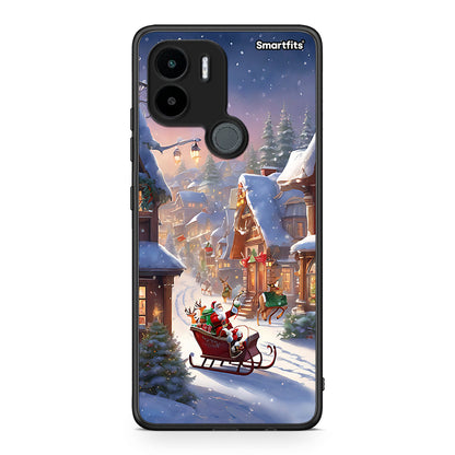 Θήκη Xiaomi Redmi A1+ / A2+ Christmas Snow από τη Smartfits με σχέδιο στο πίσω μέρος και μαύρο περίβλημα | Xiaomi Redmi A1+ / A2+ Christmas Snow Case with Colorful Back and Black Bezels