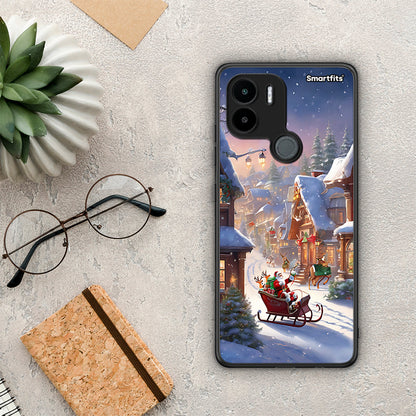 Θήκη Xiaomi Redmi A1+ / A2+ Christmas Snow από τη Smartfits με σχέδιο στο πίσω μέρος και μαύρο περίβλημα | Xiaomi Redmi A1+ / A2+ Christmas Snow Case with Colorful Back and Black Bezels