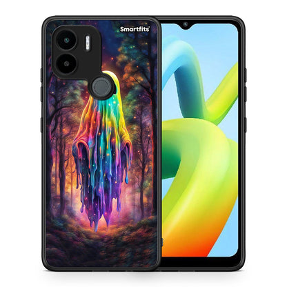 Θήκη Xiaomi Redmi A1+ / A2+ Halloween Ghost από τη Smartfits με σχέδιο στο πίσω μέρος και μαύρο περίβλημα | Xiaomi Redmi A1+ / A2+ Halloween Ghost Case with Colorful Back and Black Bezels