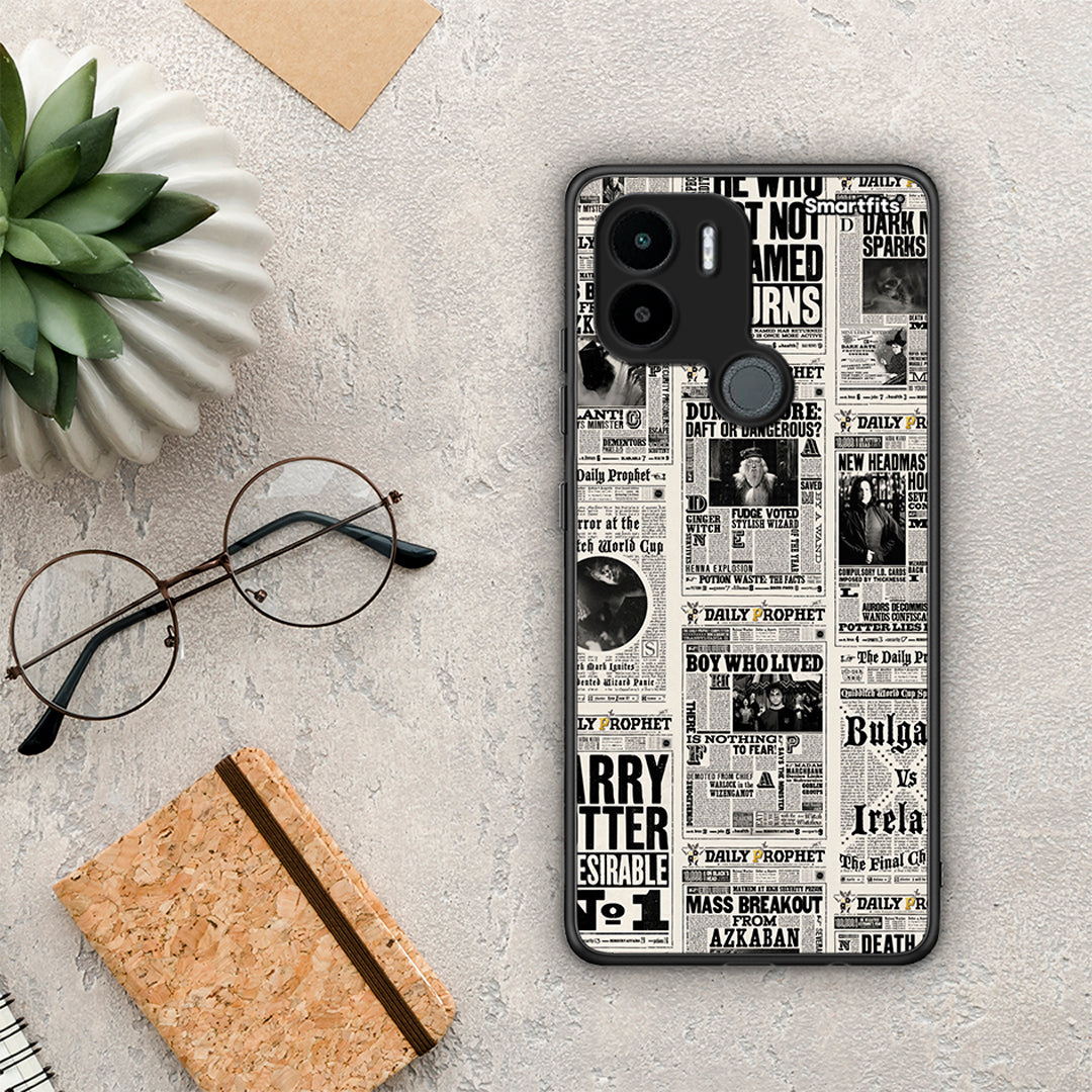 Θήκη Xiaomi Redmi A1+ / A2+ Harry Paper από τη Smartfits με σχέδιο στο πίσω μέρος και μαύρο περίβλημα | Xiaomi Redmi A1+ / A2+ Harry Paper Case with Colorful Back and Black Bezels
