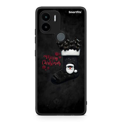 Θήκη Xiaomi Redmi A1+ / A2+ Merry Cat Christmas από τη Smartfits με σχέδιο στο πίσω μέρος και μαύρο περίβλημα | Xiaomi Redmi A1+ / A2+ Merry Cat Christmas Case with Colorful Back and Black Bezels