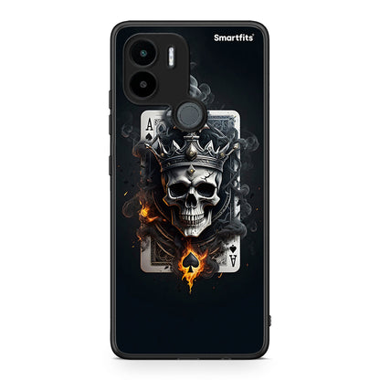 Θήκη Xiaomi Redmi A1+ / A2+ Skull King Ace από τη Smartfits με σχέδιο στο πίσω μέρος και μαύρο περίβλημα | Xiaomi Redmi A1+ / A2+ Skull King Ace Case with Colorful Back and Black Bezels