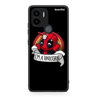 Thumbnail for Θήκη Xiaomi Redmi A1+ / A2+ Unicorn Deadpool από τη Smartfits με σχέδιο στο πίσω μέρος και μαύρο περίβλημα | Xiaomi Redmi A1+ / A2+ Unicorn Deadpool Case with Colorful Back and Black Bezels