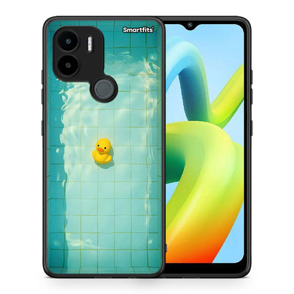 Θήκη Xiaomi Redmi A1+ / A2+ Yellow Duck από τη Smartfits με σχέδιο στο πίσω μέρος και μαύρο περίβλημα | Xiaomi Redmi A1+ / A2+ Yellow Duck Case with Colorful Back and Black Bezels