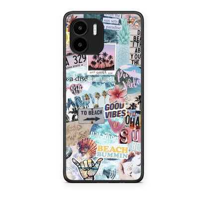 Θήκη Xiaomi Redmi A1 / A2 Summer Vibes από τη Smartfits με σχέδιο στο πίσω μέρος και μαύρο περίβλημα | Xiaomi Redmi A1 / A2 Summer Vibes case with colorful back and black bezels