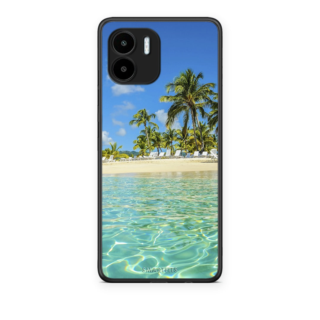 Θήκη Xiaomi Redmi A1 / A2 Tropical Vibes από τη Smartfits με σχέδιο στο πίσω μέρος και μαύρο περίβλημα | Xiaomi Redmi A1 / A2 Tropical Vibes case with colorful back and black bezels