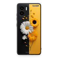 Thumbnail for Θήκη Xiaomi Redmi A1 / A2 Yellow Daisies από τη Smartfits με σχέδιο στο πίσω μέρος και μαύρο περίβλημα | Xiaomi Redmi A1 / A2 Yellow Daisies Case with Colorful Back and Black Bezels