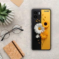 Thumbnail for Θήκη Xiaomi Redmi A1 / A2 Yellow Daisies από τη Smartfits με σχέδιο στο πίσω μέρος και μαύρο περίβλημα | Xiaomi Redmi A1 / A2 Yellow Daisies Case with Colorful Back and Black Bezels