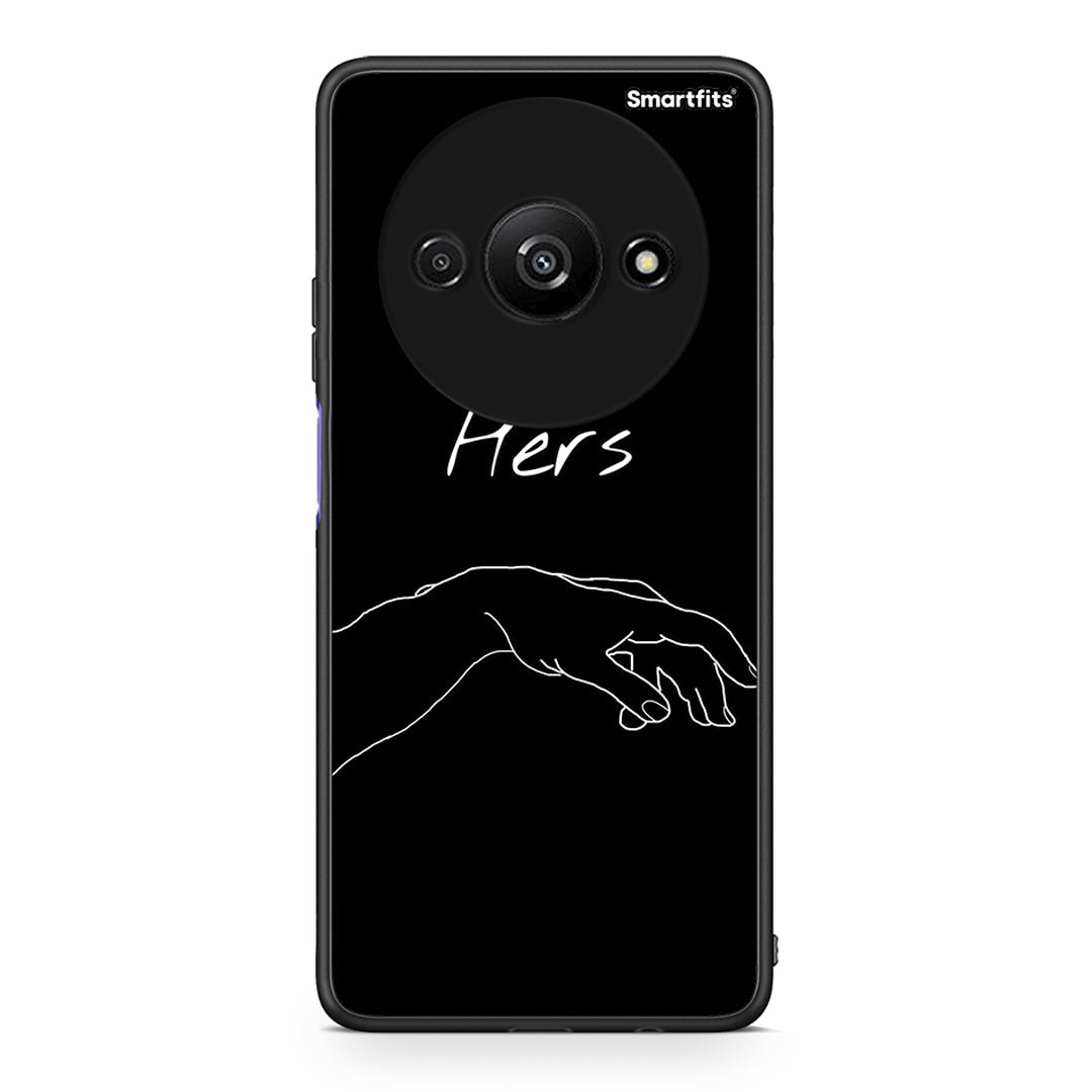 Xiaomi Redmi A3 Aeshetic Love 1 Θήκη Αγίου Βαλεντίνου από τη Smartfits με σχέδιο στο πίσω μέρος και μαύρο περίβλημα | Smartphone case with colorful back and black bezels by Smartfits