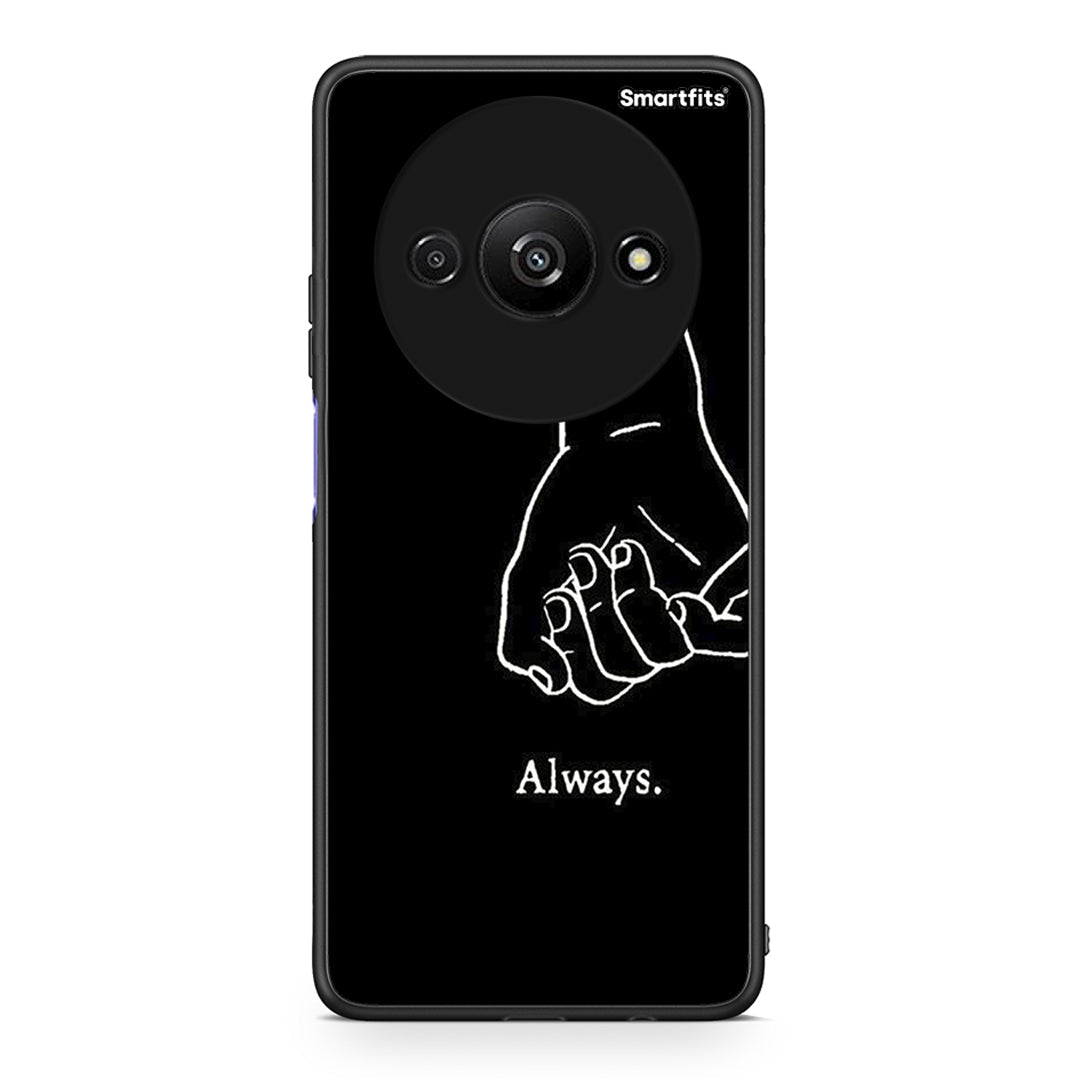 Xiaomi Redmi A3 Always & Forever 1 Θήκη Αγίου Βαλεντίνου από τη Smartfits με σχέδιο στο πίσω μέρος και μαύρο περίβλημα | Smartphone case with colorful back and black bezels by Smartfits