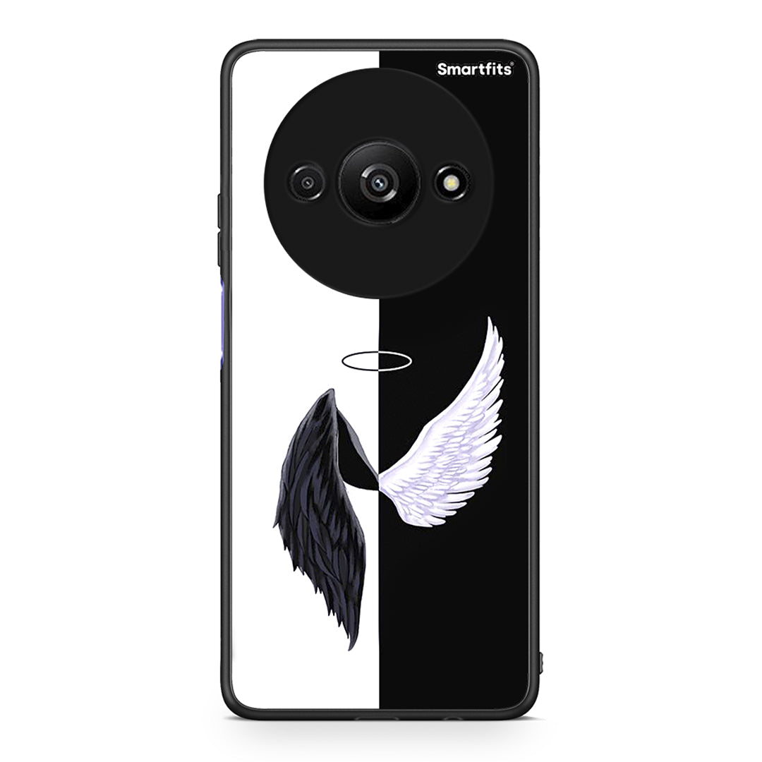 Xiaomi Redmi A3 Angels Demons θήκη από τη Smartfits με σχέδιο στο πίσω μέρος και μαύρο περίβλημα | Smartphone case with colorful back and black bezels by Smartfits