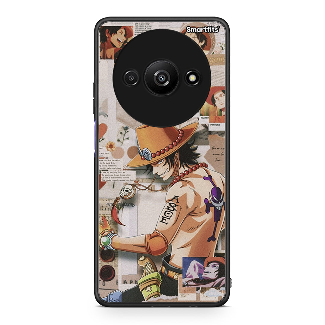 Xiaomi Redmi A3 Anime Collage θήκη από τη Smartfits με σχέδιο στο πίσω μέρος και μαύρο περίβλημα | Smartphone case with colorful back and black bezels by Smartfits