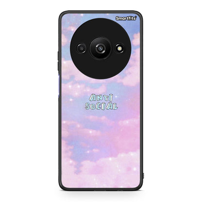Xiaomi Redmi A3 Anti Social Θήκη Αγίου Βαλεντίνου από τη Smartfits με σχέδιο στο πίσω μέρος και μαύρο περίβλημα | Smartphone case with colorful back and black bezels by Smartfits
