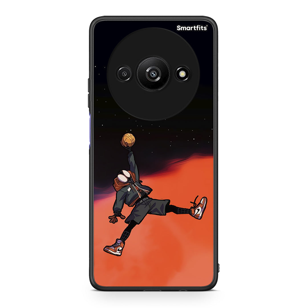 Xiaomi Redmi A3 Basketball Hero θήκη από τη Smartfits με σχέδιο στο πίσω μέρος και μαύρο περίβλημα | Smartphone case with colorful back and black bezels by Smartfits