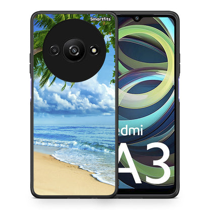 Θήκη Xiaomi Redmi A3 Beautiful Beach από τη Smartfits με σχέδιο στο πίσω μέρος και μαύρο περίβλημα | Xiaomi Redmi A3 Beautiful Beach case with colorful back and black bezels