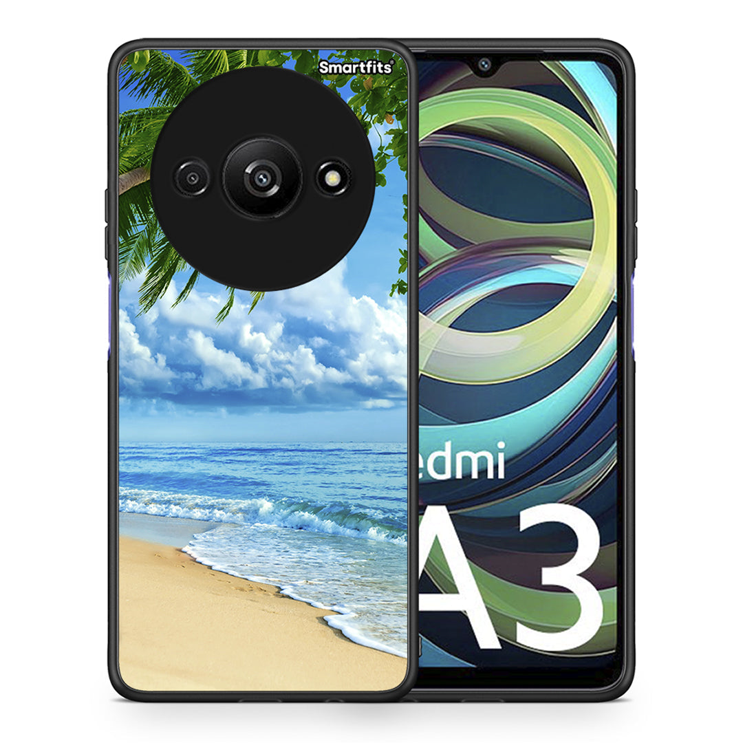 Θήκη Xiaomi Redmi A3 Beautiful Beach από τη Smartfits με σχέδιο στο πίσω μέρος και μαύρο περίβλημα | Xiaomi Redmi A3 Beautiful Beach case with colorful back and black bezels