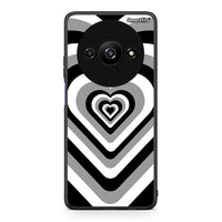 Thumbnail for Xiaomi Redmi A3 Black Hearts θήκη από τη Smartfits με σχέδιο στο πίσω μέρος και μαύρο περίβλημα | Smartphone case with colorful back and black bezels by Smartfits