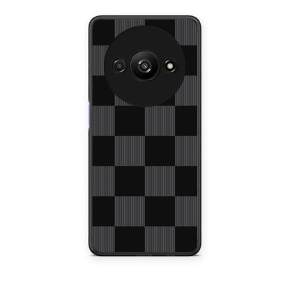 Θήκη Xiaomi Redmi A3 Black and Charcoal Striped Checks από τη Smartfits με σχέδιο στο πίσω μέρος και μαύρο περίβλημα | Xiaomi Redmi A3 Black and Charcoal Striped Checks case with colorful back and black bezels