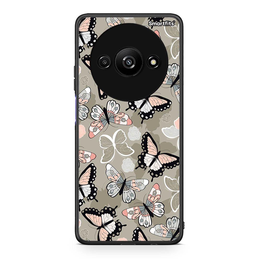 135 - Xiaomi Redmi A3 Butterflies Boho case, cover, bumper