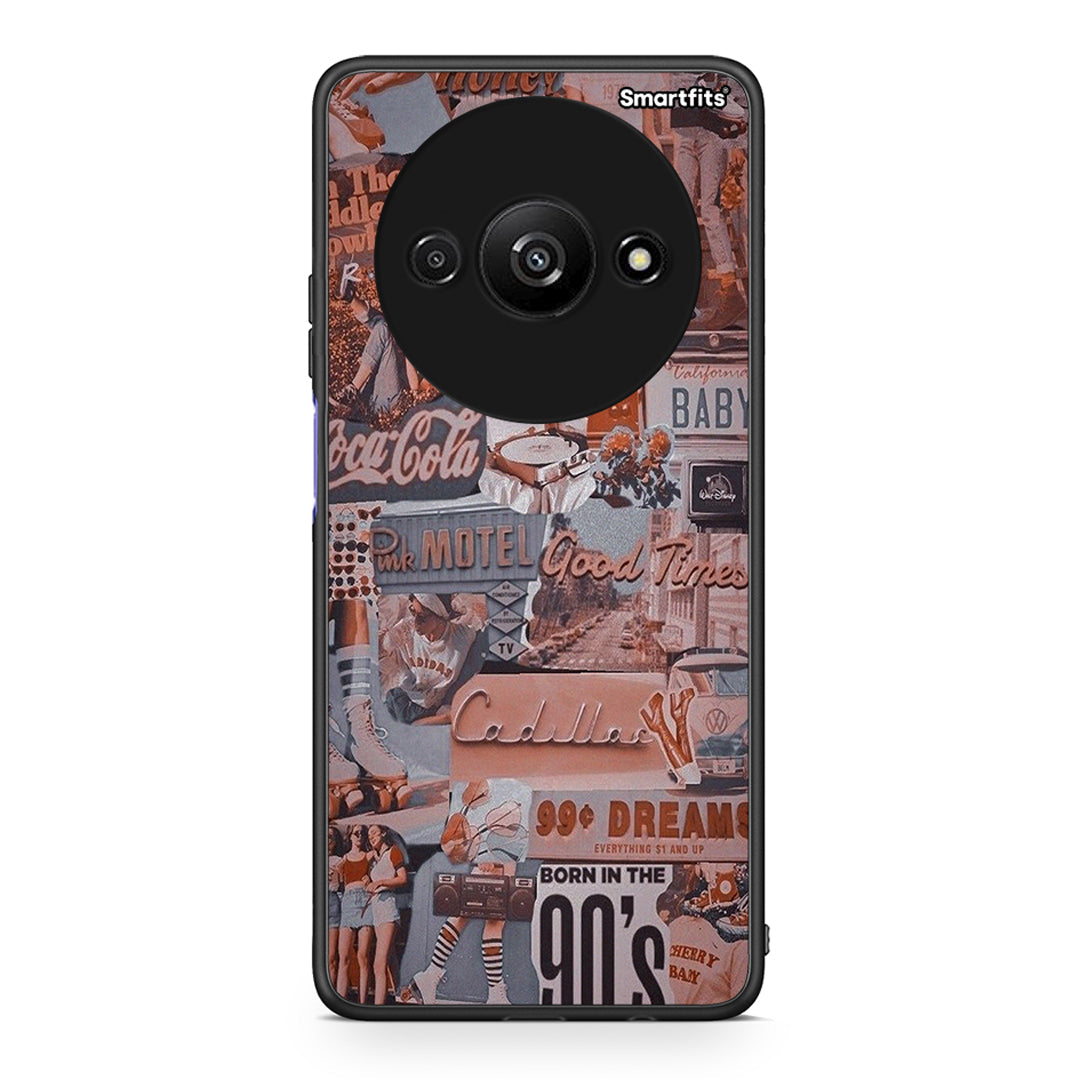 Xiaomi Redmi A3 Born In 90s θήκη από τη Smartfits με σχέδιο στο πίσω μέρος και μαύρο περίβλημα | Smartphone case with colorful back and black bezels by Smartfits
