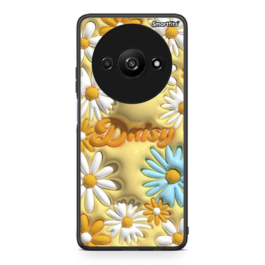 Xiaomi Redmi A3 Bubble Daisies θήκη από τη Smartfits με σχέδιο στο πίσω μέρος και μαύρο περίβλημα | Smartphone case with colorful back and black bezels by Smartfits