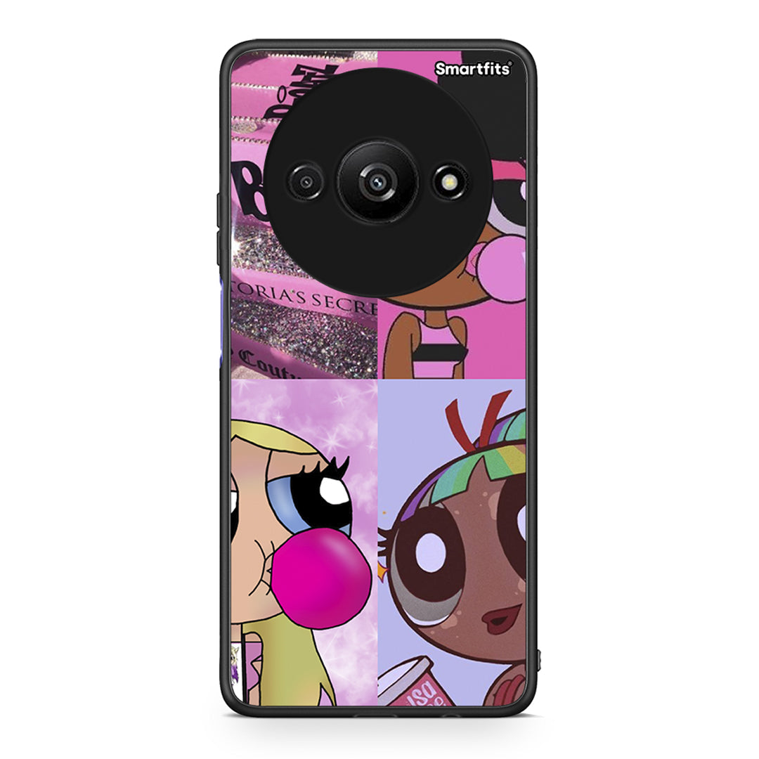 Xiaomi Redmi A3 Bubble Girls Θήκη Αγίου Βαλεντίνου από τη Smartfits με σχέδιο στο πίσω μέρος και μαύρο περίβλημα | Smartphone case with colorful back and black bezels by Smartfits