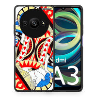 Thumbnail for Θήκη Xiaomi Redmi A3 Card Love από τη Smartfits με σχέδιο στο πίσω μέρος και μαύρο περίβλημα | Xiaomi Redmi A3 Card Love case with colorful back and black bezels