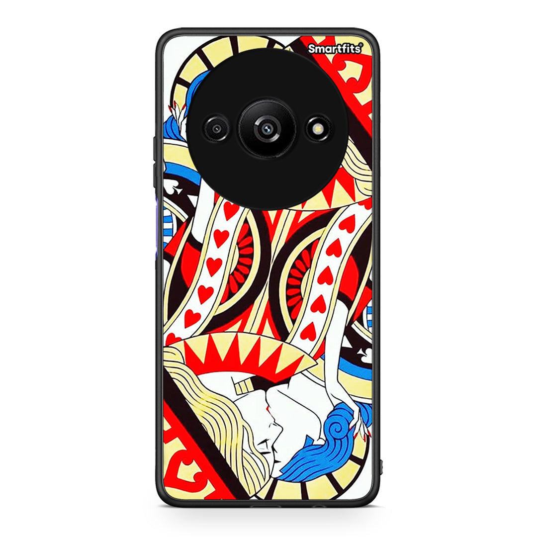 Xiaomi Redmi A3 Card Love θήκη από τη Smartfits με σχέδιο στο πίσω μέρος και μαύρο περίβλημα | Smartphone case with colorful back and black bezels by Smartfits