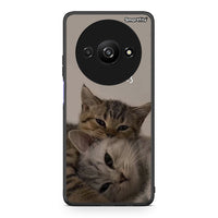 Thumbnail for Xiaomi Redmi A3 Cats In Love Θήκη από τη Smartfits με σχέδιο στο πίσω μέρος και μαύρο περίβλημα | Smartphone case with colorful back and black bezels by Smartfits