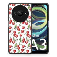 Thumbnail for Θήκη Xiaomi Redmi A3 Cherry Summer από τη Smartfits με σχέδιο στο πίσω μέρος και μαύρο περίβλημα | Xiaomi Redmi A3 Cherry Summer case with colorful back and black bezels