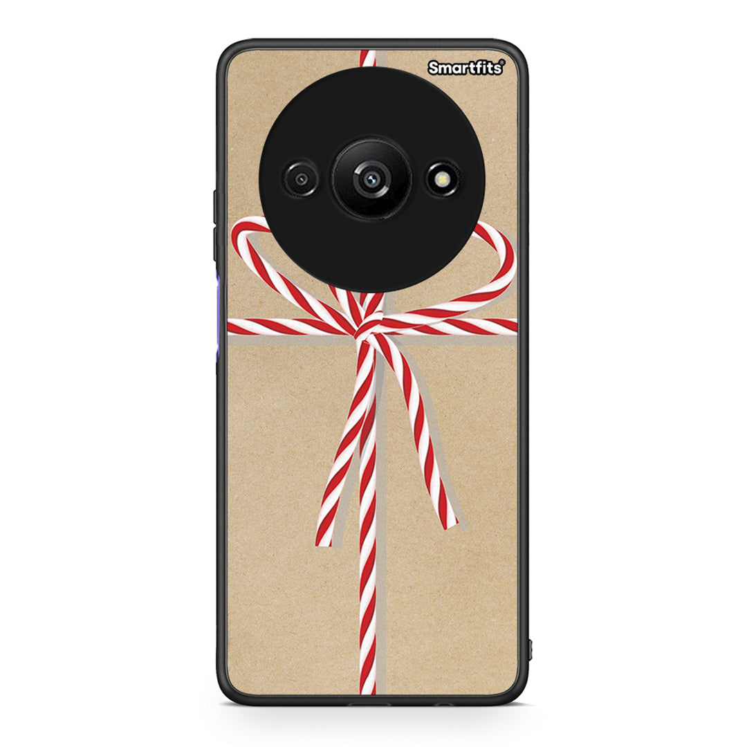Xiaomi Redmi A3 Christmas Gift θήκη από τη Smartfits με σχέδιο στο πίσω μέρος και μαύρο περίβλημα | Smartphone case with colorful back and black bezels by Smartfits