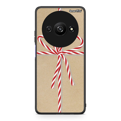 Xiaomi Redmi A3 Christmas Gift θήκη από τη Smartfits με σχέδιο στο πίσω μέρος και μαύρο περίβλημα | Smartphone case with colorful back and black bezels by Smartfits