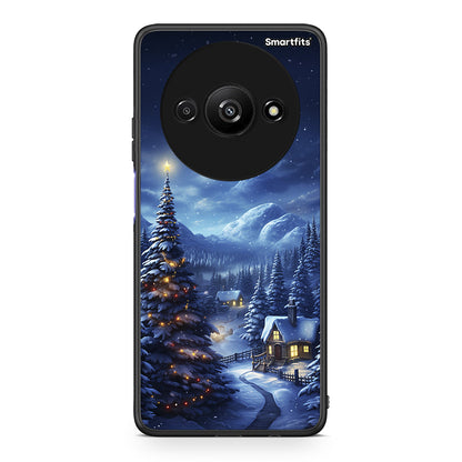 Xiaomi Redmi A3 Christmas Scenery θήκη από τη Smartfits με σχέδιο στο πίσω μέρος και μαύρο περίβλημα | Smartphone case with colorful back and black bezels by Smartfits